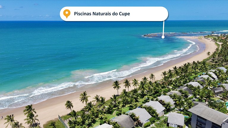 6 Suítes Beira-Mar c/ Piscina em Muro Alto até 16p | Porto d