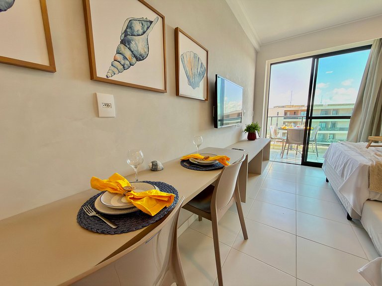 Flat em Muro Alto c/ Vista da Piscina | Malia A304