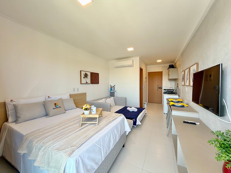 Flat em Muro Alto c/ Vista da Piscina | Malia A304