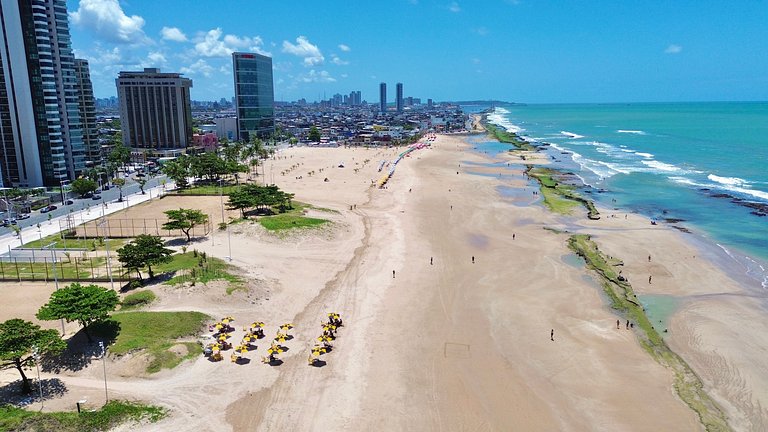 Apt Beira-Mar c/ Vista em Boa Viagem | Beach Class Executive