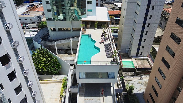 Apt Beira-Mar c/ Vista em Boa Viagem | Beach Class Executive