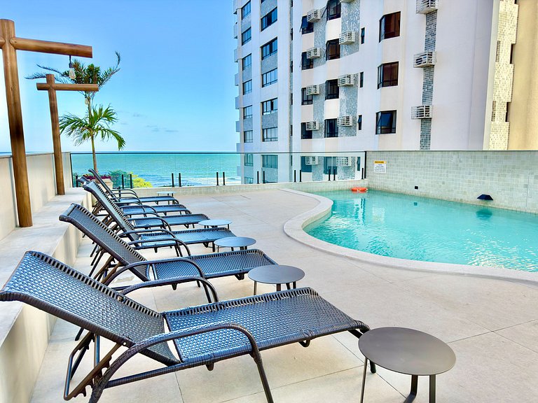 Apt Beira-Mar c/ Vista em Boa Viagem | Beach Class Executive