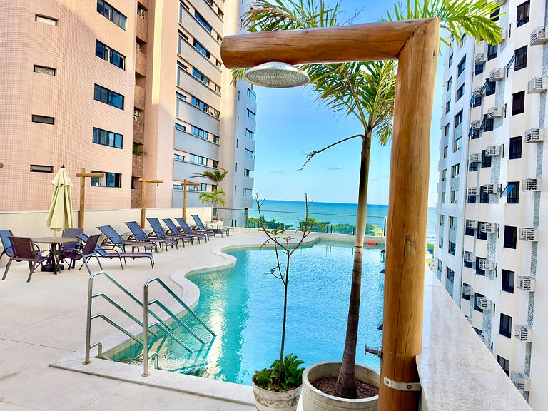 Apt Beira-Mar c/ Vista em Boa Viagem | Beach Class Executive