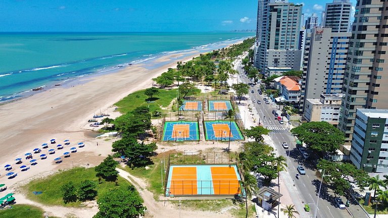 Apt Beira-Mar c/ Vista em Boa Viagem | Beach Class Executive