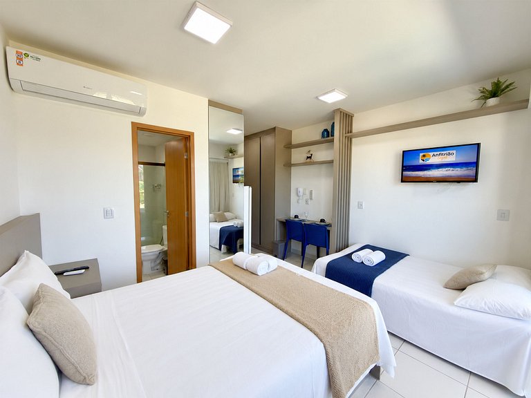 Studio c/ Varanda 300m do Mar em Muro Alto | Makia A101 - By